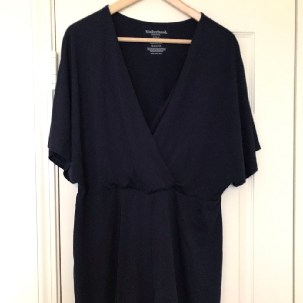 Motherhood Maternity Navy Nursing Romper Size M